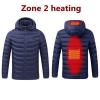 tuduoms Heated Jacket with Detachable Heated Hood Men Women Electric Heated Coat Lightweight Warm Quilted Puffer Jacket view 2