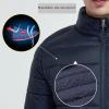 tuduoms Heated Jacket with Detachable Heated Hood Men Women Electric Heated Coat Lightweight Warm Quilted Puffer Jacket view 3