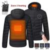 tuduoms Heated Jacket with Detachable Heated Hood Men Women Electric Heated Coat Lightweight Warm Quilted Puffer Jacket view 4