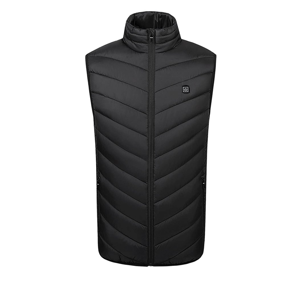 tuduoms Winter Heating Waistcoat Men's Women's 9 Heating Areas USB Heated Vest Warm Quilted Lightweight Heated Puffer Jacket