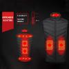 tuduoms Winter Heating Waistcoat Men's Women's 9 Heating Areas USB Heated Vest Warm Quilted Lightweight Heated Puffer Jacket view 3