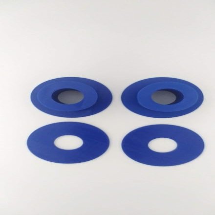 Olympic Plate to Standard Bar Adapters (Blue, 3-1/4")