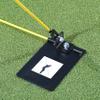 The Golf Swing Plate with 2 Alignment Sticks - Golf Swing Plane Training Aid - InTheHoleGolf view 1
