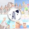 upandfast Baby/Toddler One Piece Zip Sunsuits with Sun Hat UPF 50+ Sun Protection Infant Beach Swimsuit (White, 18-24 Months) view 2