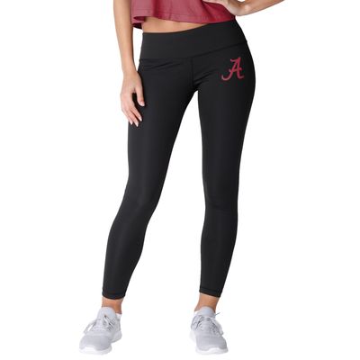 Alabama Crimson Tide NCAA Womens Calf Logo Black Leggings