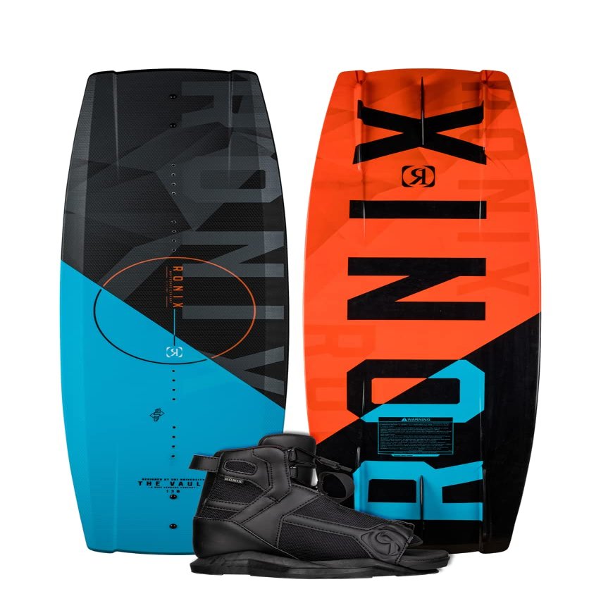 Ronix Vault Kid's Wakeboard, 130 cm w/ Divide Boots, 7.5-11.5