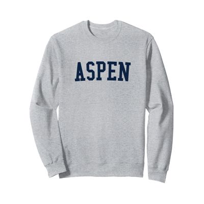 Aspen Colorado Prep Block Lettering Vintage Style Sweatshirt