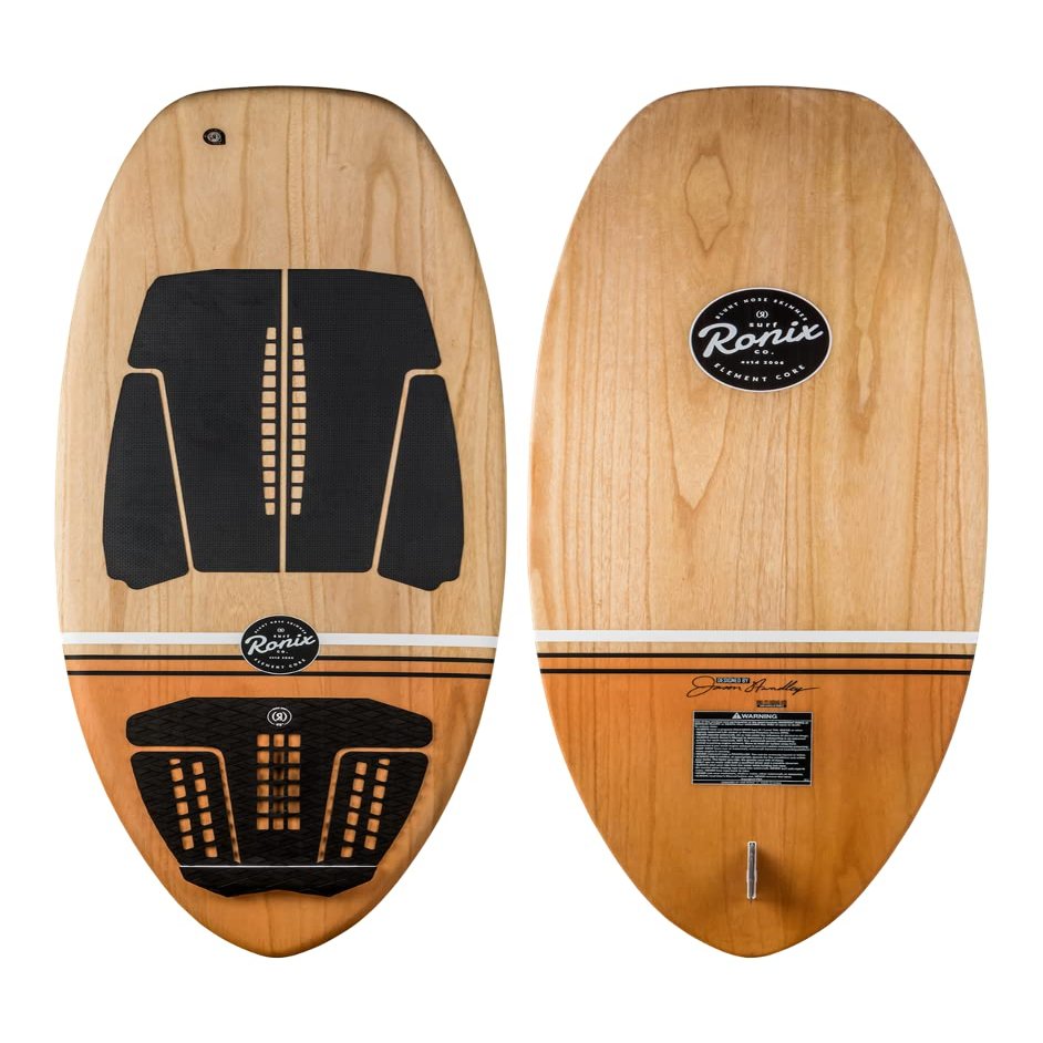 Ronix Element Core Blunt Nose Skimmer Wakesurf Board, Stained Paulownia, 4' 2"