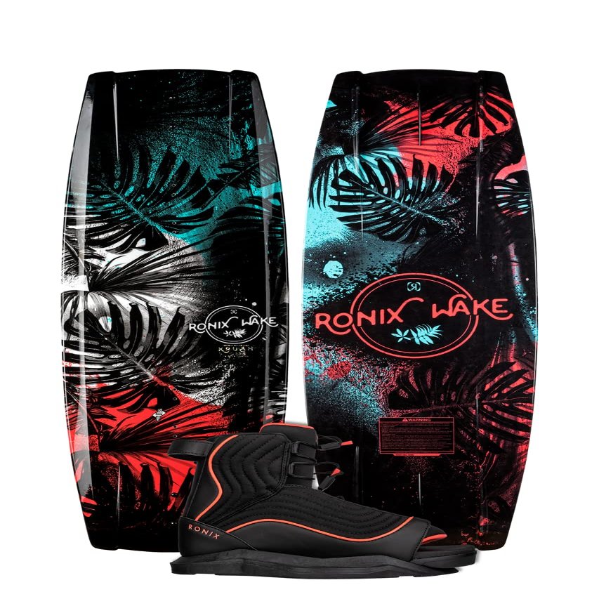 Ronix Krush Wakeboard, 125 cm w/ Luxe Boots, 6-8.5