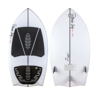Ronix Flyweight Bat Tail Wakesurf Board, Glacier White / Red, 4' 4" Narrow
