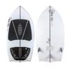 Ronix Flyweight Bat Tail Wakesurf Board, Glacier White / Red, 4' 4" Narrow view 1