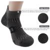 PEARL CARE Mens Dark Grey Athletic Running Ankle Socks Light Cushioned Tab Sports Low Cut Socks (6 Pack) /w Arch Compression Moisture-Wicking Breathable Soft Padded view 3