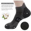 PEARL CARE Mens Dark Grey Athletic Running Ankle Socks Light Cushioned Tab Sports Low Cut Socks (6 Pack) /w Arch Compression Moisture-Wicking Breathable Soft Padded view 4
