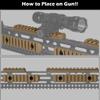 Gotical - 6 Pack Rails,Compatible with MLOK Devices, 13, 7 & 5 Pack of 2 Each, 12 Screws and 12 Nuts view 4