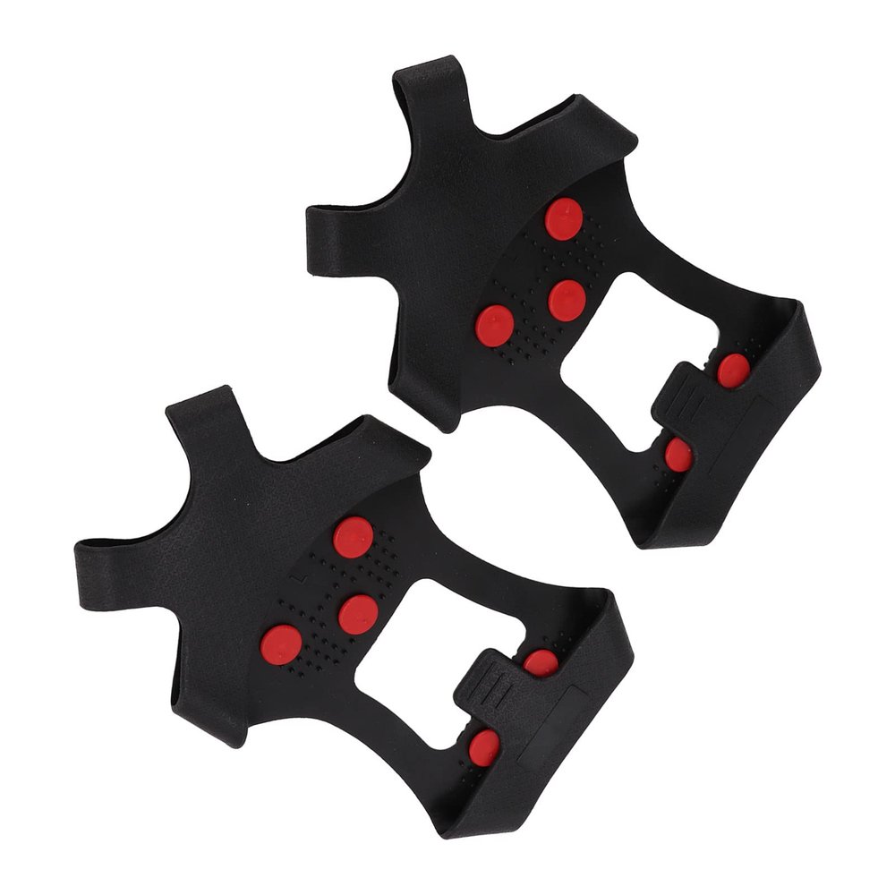 Walk Traction Cleats, Strong Traction Wear Resistant Anti Slip Ice Traction Cleats Rubber + Stainless Steel for Gentle Ice Rinks for Scenic Grassland