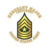 Kiss-Cut Stickers - Army - Sergeant Major - SGM - Retired (2"x2", White) view 1