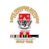Kiss-Cut Stickers - Army - 249th Engineer Battalion - Gulf War w SVC (6"x6", Transparent) view 1