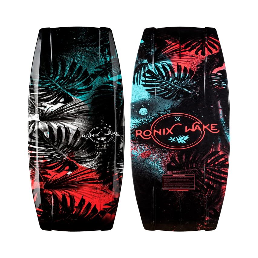 Ronix Krush SF Wakeboard, Black/Mint/Coral, 140 cm