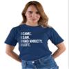 4X-Large Navy Blue Mens I Came I Saw I Had Anxiety I Left Funny Introvert T-Shirt view 3