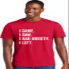 3X-Large Red Mens I Came I Saw I Had Anxiety I Left Funny Introvert Deluxe Soft T-Shirt view 2