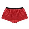 Linjinx Men's Sliky Loose Sleepwear Underwear Satin Boxers Shorts Nightwear Male Underpants Red Medium view 4