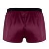 Linjinx Men's Sliky Loose Sleepwear Underwear Satin Boxers Shorts Nightwear Male Underpants Wine Red Large view 2