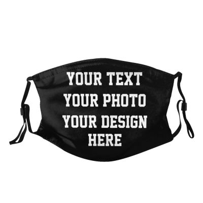 LALLRI Custom Face Mask For Men Personalized Masks For Women Design Masks Your Photo Text Logo Bandanas Reusable Face Cover