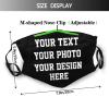 LALLRI Custom Face Mask For Men Personalized Masks For Women Design Masks Your Photo Text Logo Bandanas Reusable Face Cover view 2