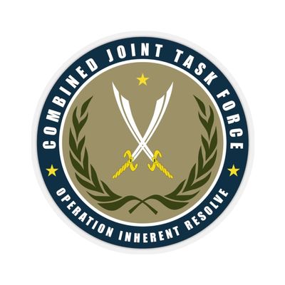 Kiss-Cut Stickers - JTF - Joint Task Force - Operation Inherent Resolve (3"x3", Transparent)
