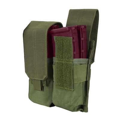 DBM IMPORTS Molle Tactical Closed Top Double Mag Pouch 4 Full Mag Size OD Green