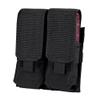 Molle Tactical Double Mag Pouch, 4 Full Mag Size (Closed Top) - Black view 1