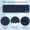 BOGI Cooling Towel 2 Pack, Cooling Towels for Neck and Face, 47"x14" Ice Towel for Instant Cooling Soft Breathable Chilly Towel for Yoga Golf Gym Camping Running Workout & More Activities (NBlue2) view 2