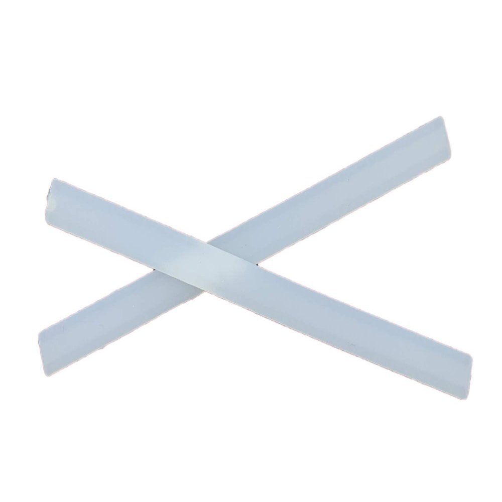ExactFitt Replacement Ear Socks for Oakley Pitchman OX8050 OX8096 OX8105 OO9439 Tincup Glass Frames (Milky White - 1 Pair)