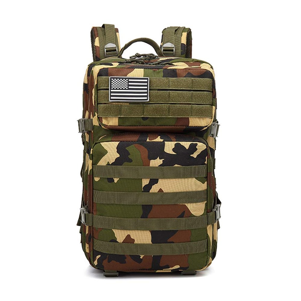 AUXDIQ 45L Military Backpack Tactica Rucksack Outdoor Assault Pack Hiking Travel Rucksacks