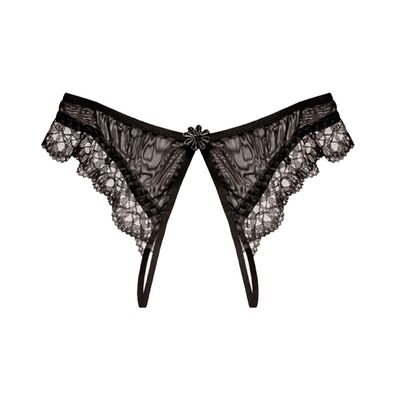 Celamirio Sexy Naughty Thong Panties for Women Black XXL