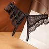 Celamirio Sexy Naughty Thong Panties for Women Black XXL view 2