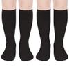 UTTPLL Kids Child Knee High Tube Socks Boys Girls Cozy Warm Leg Warmers Baby Youth Basketball Soccer Socks Toddler Long Stocking Z 2 Pack Black One Size 3-6 Years view 1