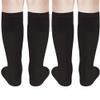 UTTPLL Kids Child Knee High Tube Socks Boys Girls Cozy Warm Leg Warmers Baby Youth Basketball Soccer Socks Toddler Long Stocking Z 2 Pack Black One Size 3-6 Years view 2