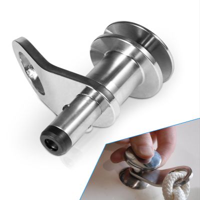 3/8" Quick Release Boat Fender Holder - Marine Stainless Steel Quick-Release Fender Holder Mount Cleat Hook, Receiver Not Included