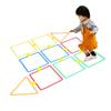 AGYHAM Kids Hop Floor Hopscotch Ring Game Set, Boys and Girls Balance Coordination Fitness Training Agility Training Game Equipment (Size : 38cm/15in) view 1