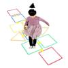 AGYHAM Hop Floor Hopscotch Ring Game Set - 10 Rings 10 Buckles, Kindergarten Jumping Agility Speed Balance Coordination Game Ring (Size : 38cm/15in) view 1