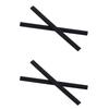 ExactFitt Replacement Ear Socks for Oakley Pitchman OX8050 OX8096 OX8105 OO9439 Tincup Glass Frames (Black - 2 Pairs) view 1