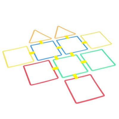 AGYHAM Kids Hop Floor Hopscotch Ring Game Set Kindergarten Balance Coordination Agility Training DIY Game Toss Ring with Storage Bag (Size : 38cm/15in)