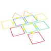 AGYHAM Kids Hop Floor Hopscotch Ring Game Set Kindergarten Balance Coordination Agility Training DIY Game Toss Ring with Storage Bag (Size : 38cm/15in) view 1