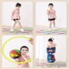 AGYHAM Kids Hop Floor Hopscotch Ring Game Set Kindergarten Balance Coordination Agility Training DIY Game Toss Ring with Storage Bag (Size : 38cm/15in) view 4