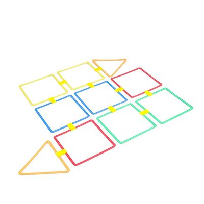 AGYHAM Kids Hop Floor Hopscotch Ring Game Set, Home Kindergarten Family Games Balance Coordination Physical Training Game Equipment (Size : 38cm/15in)