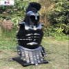Nautical-Mart Medieval Muscle Armor Set for Cosplay, Role-Play, Costume Party Muscle Body Armor Cuirass with Troy Helmet Medieval Halloween Costume Breastplate Muscle Jacket (Black) view 3