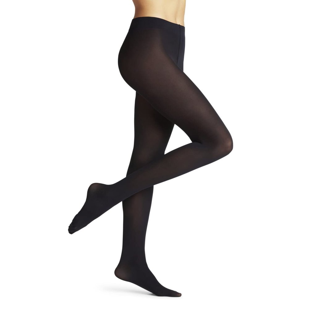 FALKE Women's Pure Matt 50 Denier Tights, Matte Hosiery, Casual or Dress Clothing, Semi-Opaque Mid-Thick, Nylon, Blue (Marine 6179), S, 1 Pair