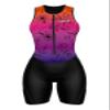 Sparx Women Triathlon Suit Tri Short Racing Cycling Swim Run (Small, Floral Blend) view 2