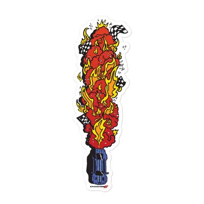 Dodge Dodge Flames Die Cut Sticker
